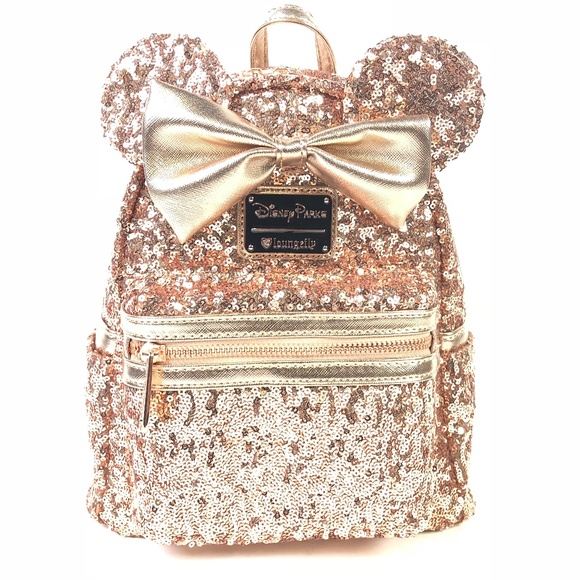 Disney Loungefly Mini Backpack Rose Gold